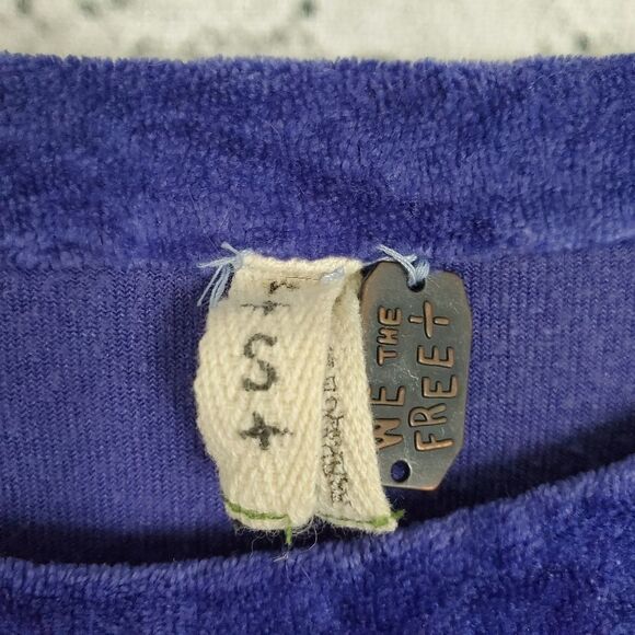 Free people Milan velvet knit blouse shirt - Picture 4 of 8